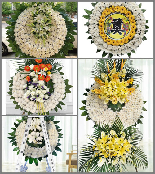 湖北襄阳市襄州区峪山镇王咀村花圈速递